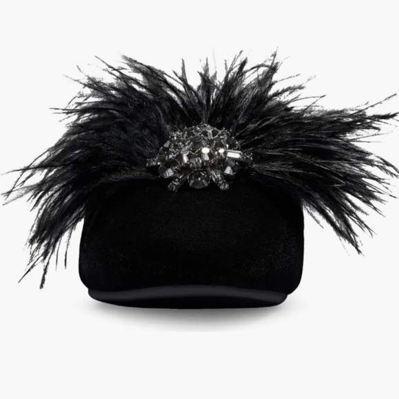 Birdies Dove Black Feathered Mules - Sz. 10 - New in Box - Picture 6 of 14